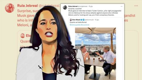 “Propagandista di estrema destra”. Il delirio di Rula Jebreal su Porro e Musk