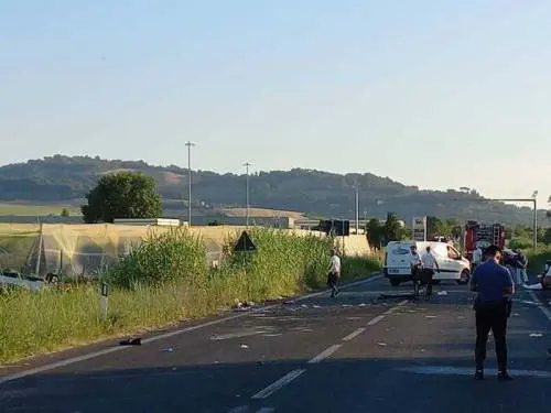 L'incidente avvenuto a Pesaro