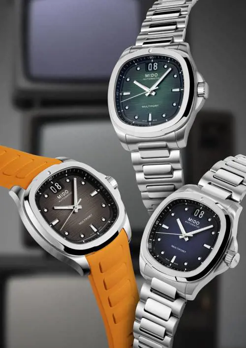 Mido Multifort TV Big Date, interpretazione contemporanea della cassa "screen"