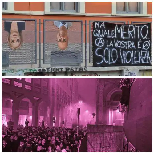 Vandalismi, minacce e manifesti a testa in giù: ecco tutte le violenze contro il governo