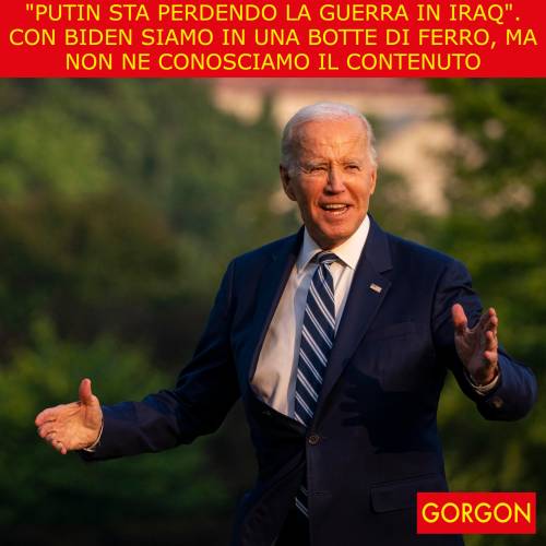 La satira del giorno. Un'altra gaffe di Biden