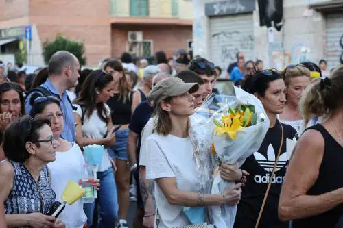 La fiaccolata in ricordo di Michelle Causo