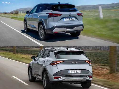 Confronto Qashqai vs Sportage 2023: suv ibridi 