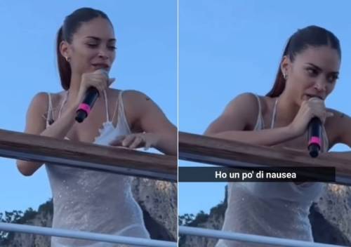 "Ho la nausea...". Elodie ferma l'esibizione a Capri: cosa le è successo