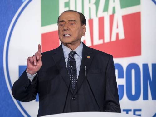 Un primo piano di Silvio Berlusconi