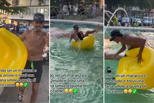 Ciabatte, pantaloncini da spiaggia e torso nudo: così il migrante se ne infischia delle regole