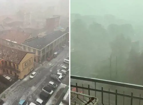 nelle foto la situazione a Seregno e Cinisello Balsamo