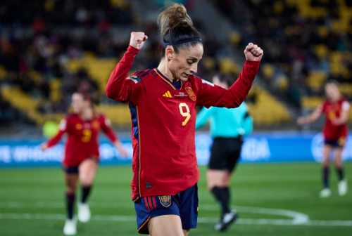 Esther González esulta al triplice fischio: la Roja ha fame di trionfo (via Fifa)