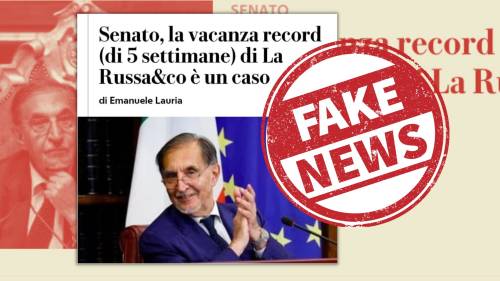 Clamorosa bufala sul “record” di ferie di “LaRussa&co”
