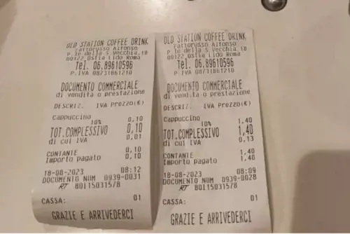 L'estate degli scontrini folli. Cappuccino senza schiuma? Paghi di più