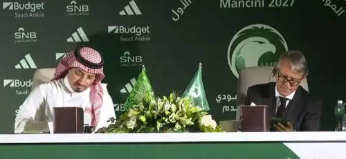 "Un orgoglio essere qui". Mancini si presenta da nuovo ct dell'Arabia Saudita