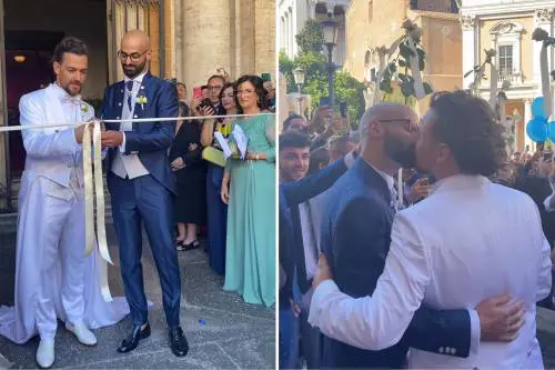 "Matrimonio" in bianco per Valerio Scanu: ecco l'abito con lo strascico