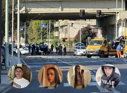 Tragedia in auto all'alba: chi sono i 4 ragazzini morti a Cagliari
