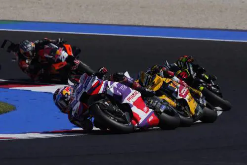 MotoGP Misano, Martin cala il bis mentre Bezzecchi e Bagnaia salgono sul podio