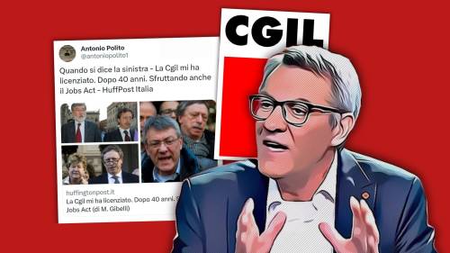 Cgil smascherata: “Mi hanno licenziato dopo 40 anni usando la legge di Renzi”