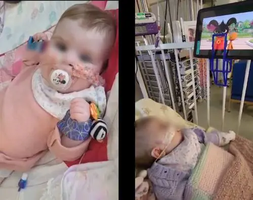 Una bimba contro la fame di morte