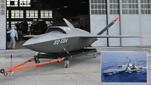 Il drone "Valkyrie" e la nave a pilotaggio remoto Sea Hunter.