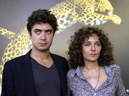Riccardo Scamarcio con la compagna Valeria Golino al Festival del film di Locarno (2010)