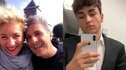 Da sinistra, Monica Marchioni con il marito Loreno Grimandi e Alessandro Leon Asoli