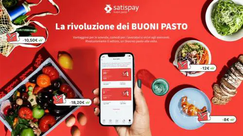 La svolta di Satispay: buoni pasto a zero commissioni