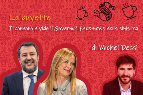 Il condono divide il Governo? Fake-news della sinistra