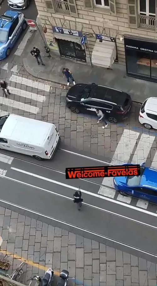 Urla "Allah akbar" vicino alla sinagoga, brandendo un coltello: la follia del nordafricano