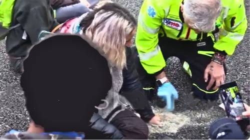 Gli eco-attivisti alzano il tiro: si cementano le mani sull’autostrada