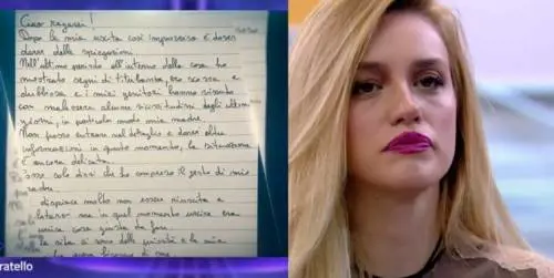 "La situazione è ancora delicata…”. La lettera di Heidi dopo l’abbandono del GF