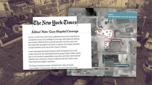 Il Nyt si scusa e ammette: sull’ospedale di Gaza ci siamo fidati di Hamas