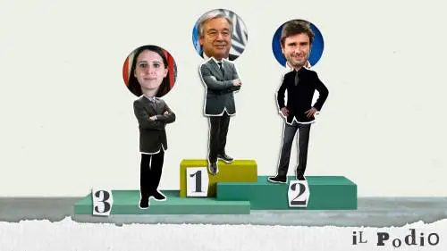 Il bianchetto di Emily, Dibba l'arabo, Guterres con la kefiah: ecco il podio dei peggiori