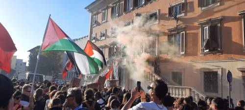 La manifestazione pro-Palestina a Livorno