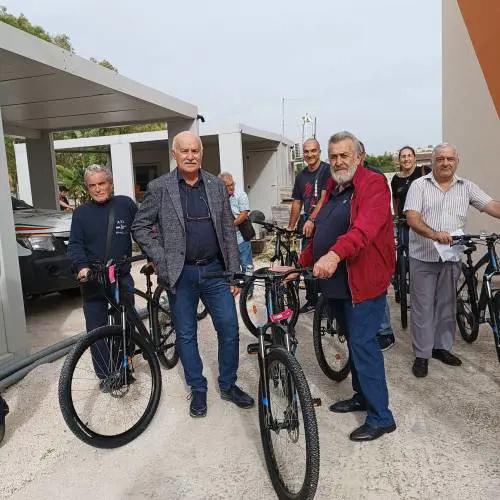 Nel Tarantino mountain bike per chi fa la raccolta differenziata