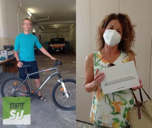 Nel Tarantino, mountain bike per chi fa la raccolta differenziata