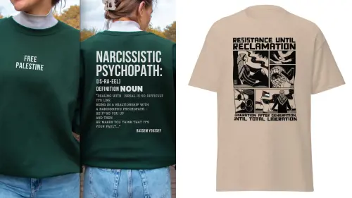 "Narcisista psicopatico". "Resistenza fino alla reclamazione". La propaganda anti-Israele nei negozi online