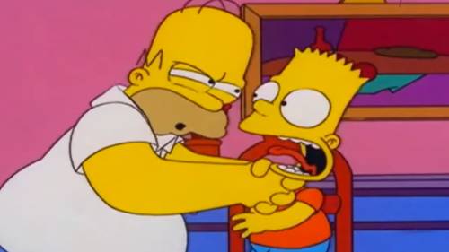 Lasciate libero Homer di strozzare Bart