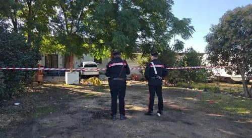 Il luogo dove è stato rinvenuto il cadavere 