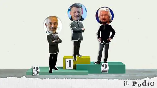 L'anti leghista Lerner, l'inopportuno Grillo e Bombardieri: ecco il podio dei peggiori