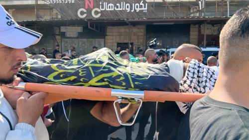 I funerali delle vittime palestinesi a Jenin