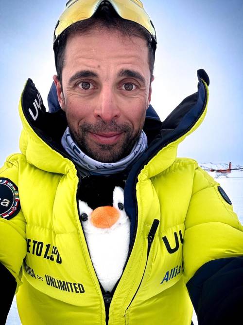 In bici al Polo Sud