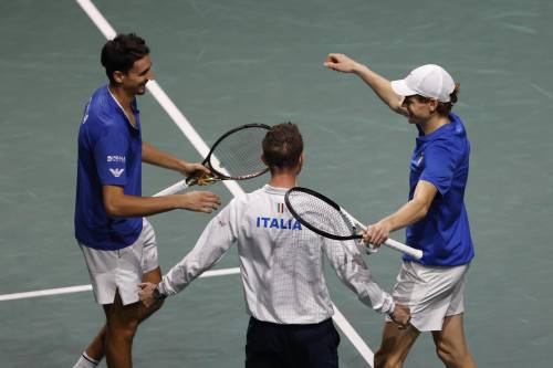 L'Italia vola in finale di Coppa Davis: le immagini più belle della sfida contro la Serbia