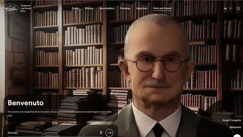 Luigi Einaudi rivive grazie all'intelligenza artificiale: con lui si può interagire