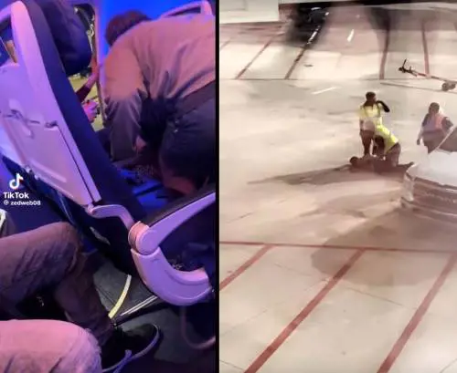 Apre il portellone dell'aereo e salta giù: panico tra i passeggeri sul volo Southwest