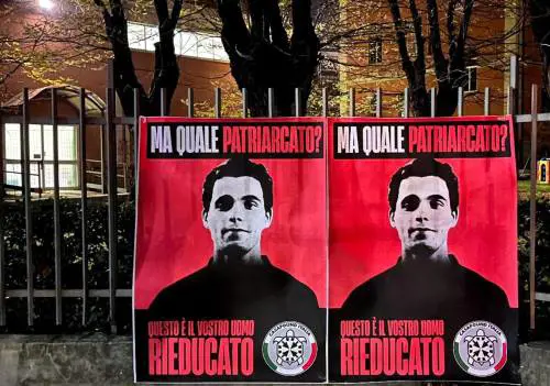 "È il vostro uomo rieducato". Il manifesto di Casa Pound su Turetta