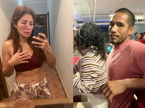 Pestata a sangue davanti alla figlia: il racconto choc della lottatrice
