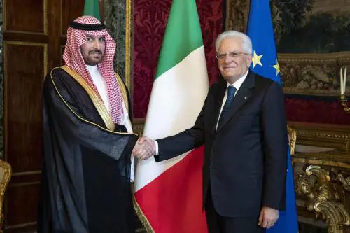 "Riad da oltre 90 anni amica dell'Italia. Le vostre aziende sono le benvenute"