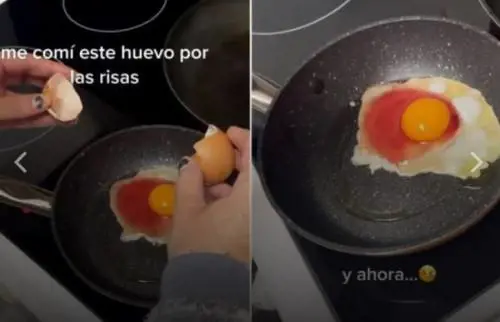 L'orrore in diretta. Mangia un "uovo rosso". Ecco che fine ha fatto