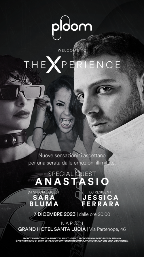 A Napoli il maxi-evento Ploom X: ospiti il rapper Anastasio, Jessica Ferrara e Sara Bluma