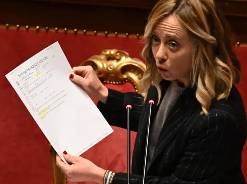 Meloni smaschera Di Maio e mostra il fax sul Mes