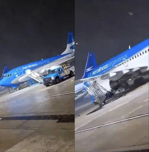 Tempesta di vento violentissima, l’aereo ruota: il video choc