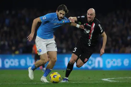 Il Napoli sbatte su Di Gregorio, Meret para un rigore a Pessina: la Champions si allontana
